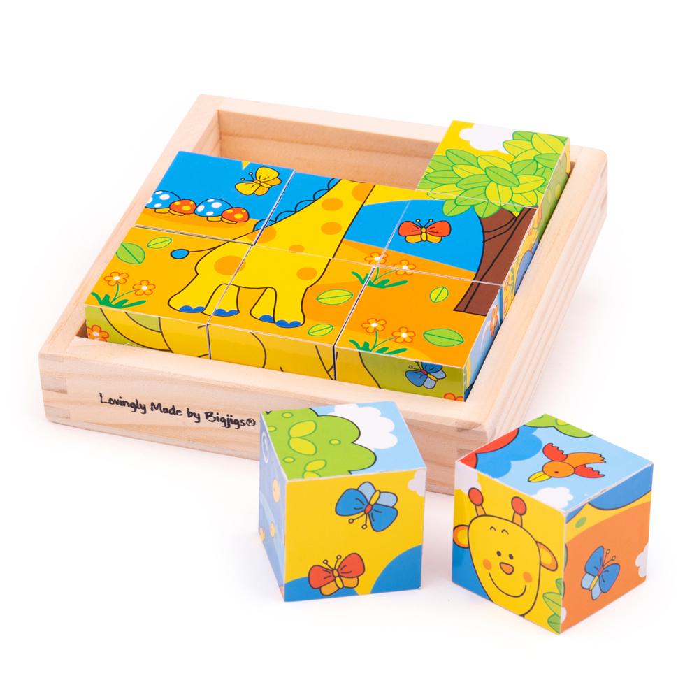 wooden cube puzzle toddler